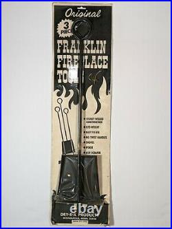 1 of A Kind Rare Antique Vintage, Fireplace Toolset In Original Pkg Made in USA