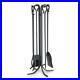 18002 5 Piece Forged Hearth Tool Set 33 Tall Black