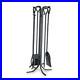 18002 5 Piece Forged Hearth Tool Set 33 Tall Black