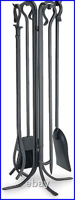 18002 5 Piece Forged Hearth Tool Set 33 Tall Black