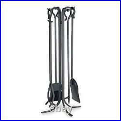 18002 5 Piece Forged Hearth Tool Set 33 Tall Black