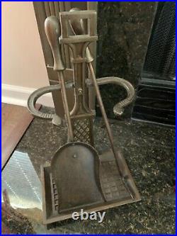 1800s antique hearth set