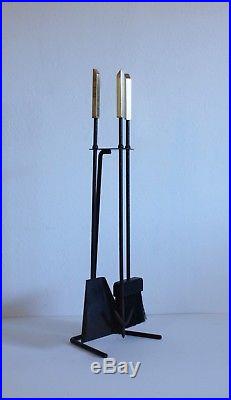 1950s Luther Conover MID-CENTURY MODERN Fireplace Tools SET Seymour Pilgrim MOD