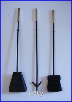 1950s Luther Conover MID-CENTURY MODERN Fireplace Tools SET Seymour Pilgrim MOD