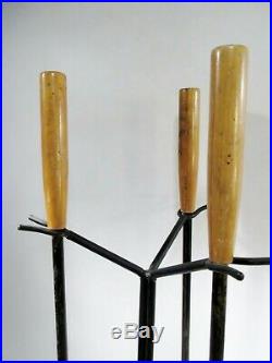 1960s George Nelson Howard Miller Stand Fireplace Tool Set