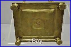 19th C. Brass French Victorian Figural Louis XV 4 Pc Fireplace Mantle Tool Set