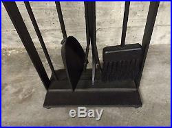 4-Piece Fireplace Hearth Set withStand