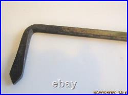 5 PCS. ANTIQUE FIREPLACE TOOLS WithSTAND-VTG. HAND FORGED-SOLID BRONZE-MISSION-25LBS