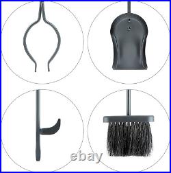 5-Piece Black Fireplace Tools Set (F-1070)