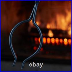 5-Piece Black Fireplace Tools Set (F-1070)