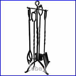 5piece Fireplace Tools Set 31 Heavy Duty Wrought Iron Fire Place Toolset With