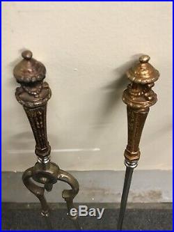 Antique Set Fireplace Tools. American Late 18th Century