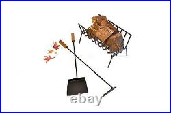 Argentine Iron Grill Set Asado Parrilla Argentina Brazier + BBQ Fireplace Tools