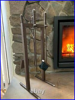Brand New High End Fireplace Tool Set Bronze, Made In Europe