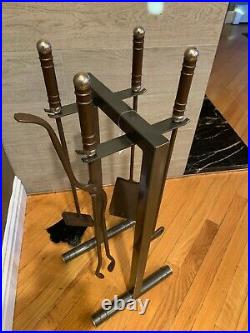 Brand New High End Fireplace Tool Set Bronze, Made In Europe