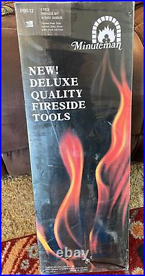 Brass Duck Head 5 Piece Fireplace Tool Set Minuteman PBR-13 NEW IN BOX