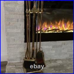 Brass fireplace tool set By Sunset