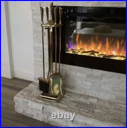 Brass fireplace tool set By Sunset