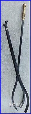 Cast Iron Brass Handle Fireplace Hearth Tools Stoker Poker Brush Broom Log