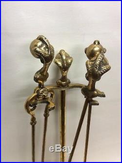 Clawfoot Fireplace Tool Set Brass Fire Place Tools 28