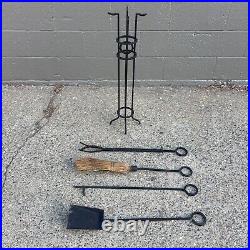 Contemporary Fireplace Tool Set Mission Arts Crafts Style REPRO