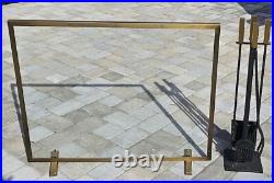 Custom Modern Fireplace Tool Set With Screen