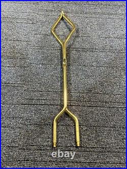 Dagan LLC Five Piece Fireplace Tool Polished Brass 2532 32 Height Durable Steel