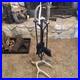 Decorative Antler Fireplace Tools (4 Piece Set) with Stand. Unused