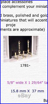 Dollhouse miniatures clare bell brass new lot fireplace acc. Planters tool set