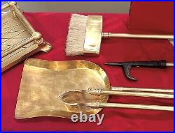 Duck Brass Fireplace Tool Set Vintage Fireplace Mallard Duck Companion Tool Set