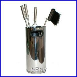 Durable FireUp Fire Tool Set with Bucket Stand Long Lasting Fireplace Tools