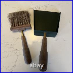 Eldvarm modern Swedish Fireplace Tools- Shovel & Brush. Powder coated steel