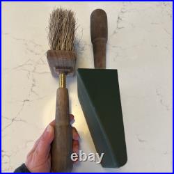 Eldvarm modern Swedish Fireplace Tools- Shovel & Brush. Powder coated steel