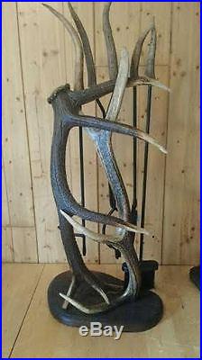 Elk Antler Fire place tool set