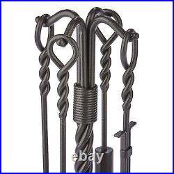 F-1179, Olde World Iron Swirl Fireplace Tools Set