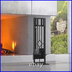 Fire Beauty 5 Pieces Fireplace Tools Set Wrought Iron Fire Place Pit Poker Ho