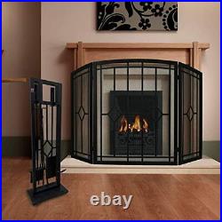 Fire Beauty 5 Pieces Fireplace Tools Set Wrought Iron Fire Place Pit Poker Ho