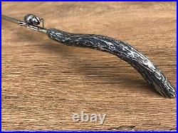 Fire Poker Stainless Steel Fireplace Tool Hand Forged