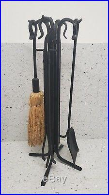 Fireplace 5 Piece Cleaning Tools Cast Iron Item 200230-brs