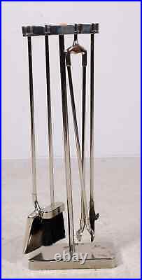 Fireplace Tool Set Minima by Nancy Ruben for Virginia Metalcrafters 5 Pieces