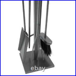 Fireplace Tool Set Steel Heavy-duty Base Stability Home Tool 5-Piece