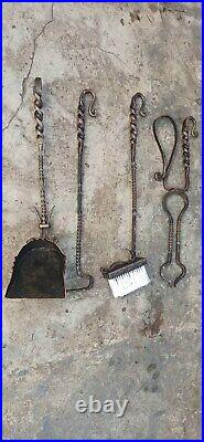 Fireplace Tools Medieval Shield Viking Tool Set