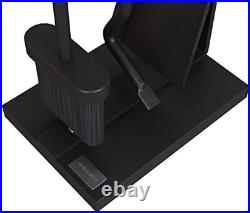 Fireplace Tools Set With Metal Base And Wood Handle Broom Shovel And Poker