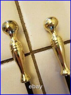 Fireplace Tools with brass handles