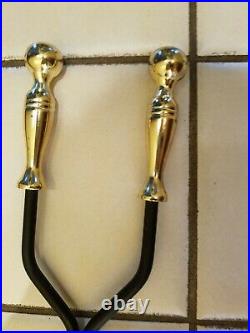 Fireplace Tools with brass handles