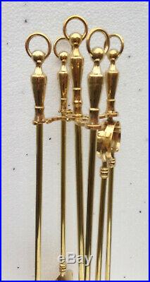 Fireside Set Camingarnitur 70cm Polished Solid Brass Gold 82081 Fireplace Tool
