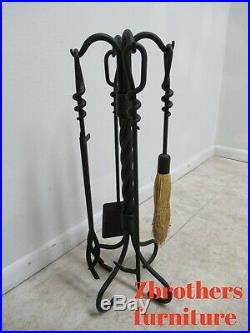 Hand Forge Wrought Iron Fireplace Tools set