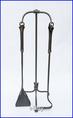 Hand Forged Fireplace Tools 2 Pcs 27 Fireplace Tool Set Wrought Iron Handmade