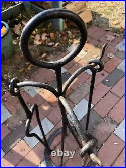 Hand Forged Wrought Iron Rustic Fireplace Tools Fire Tools