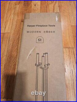 Harper Fireplace Tool Set Includes Brush, Shovel, Fire Poker, and Sta